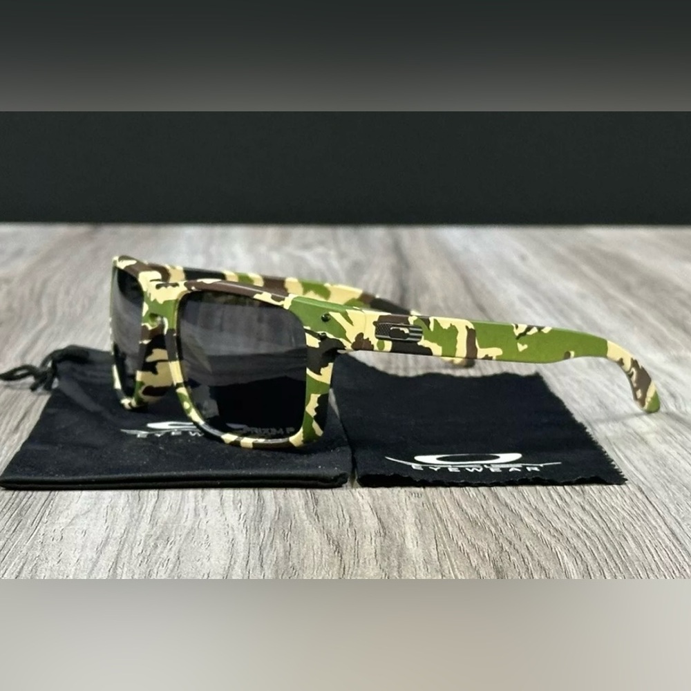 Oakley HOLBROOK Matte Camo PRIZM P Deep Water Sunglass OO9102-3655 55mm